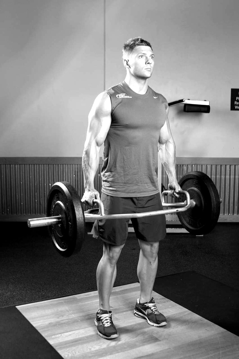 Trap Bar Deadlift — end position demonstration photo