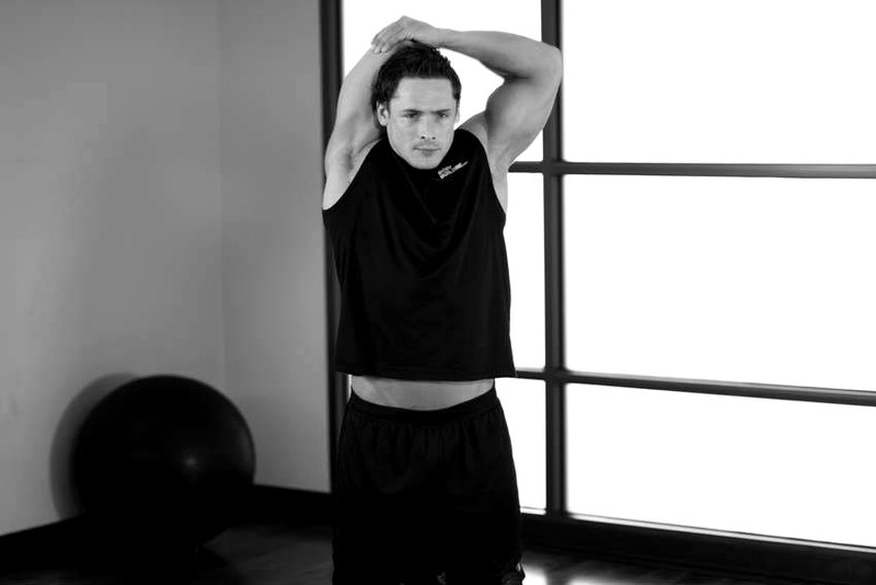 Triceps Stretch — end position demonstration photo