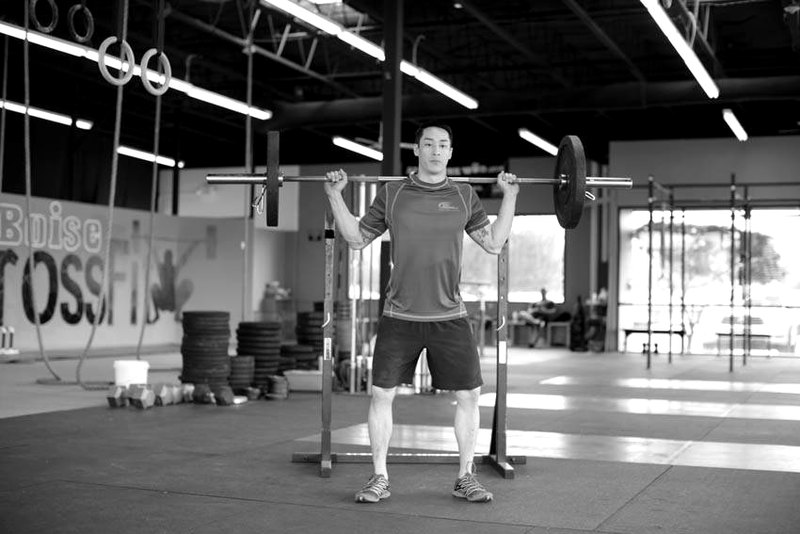 Weighted Jump Squat — start position demonstration photo