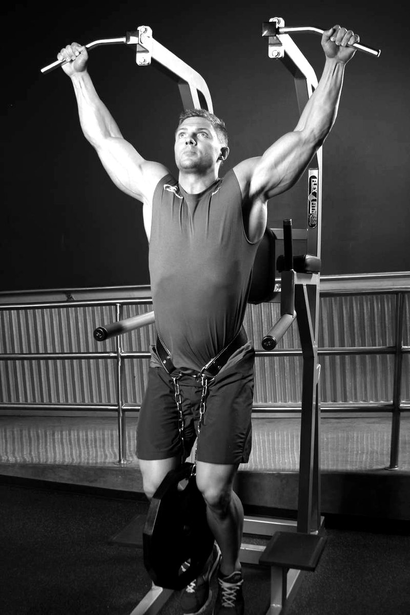 Weighted Pull Ups — start position demonstration photo