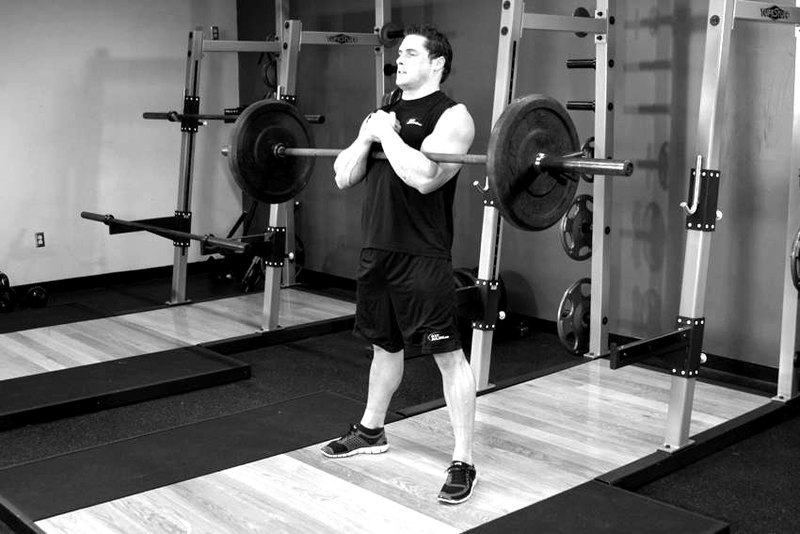 Zercher Squats — start position demonstration photo